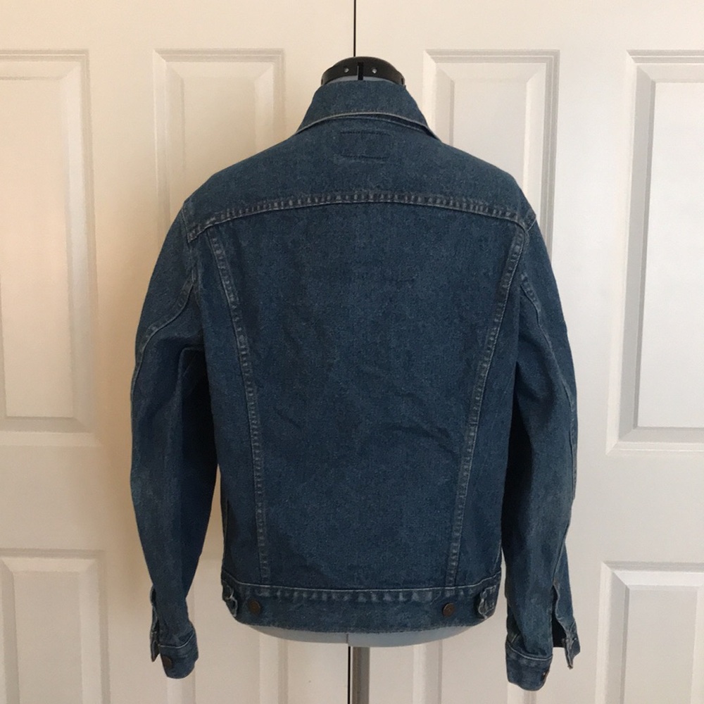 Vintage Levi Strauss Levi’s Blue Denim Trucker Jacket Coat Size M 40 R… - Picture 5 of 16